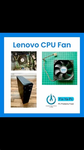 Lenovo PC CPU Fan Replacement #lenovo #cpu #pcrepair