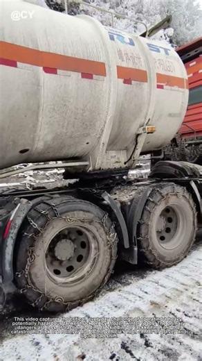 The TRICK to Drive a Tanker Truck on Icy Roads? 🚛 This Simple Rule SAVES Lives!