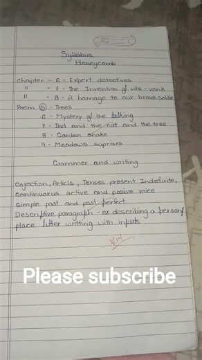 syllabus of 7th class English ka #like #subscribe 🥺🙏