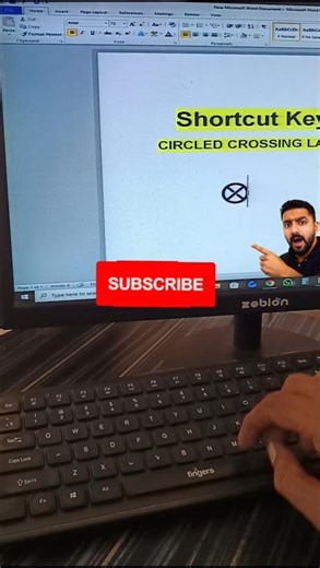 💻 Shortcut Key Circle Cross Symbol Trick 🔥
