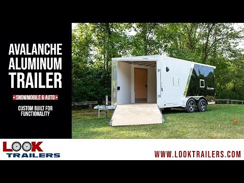 Avalanche Aluminum Snowmobile & Auto Hauler By LOOK Trailers