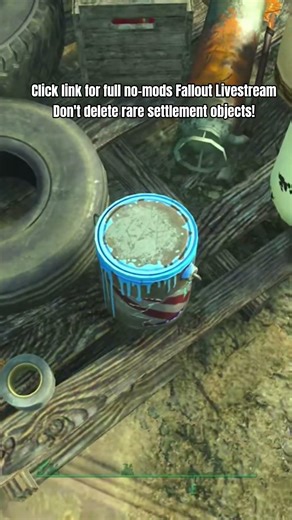 Don't Delete Rare Settlement Objects! no mods Nuka-World Red Rocket 'Real Time Settlement Building'