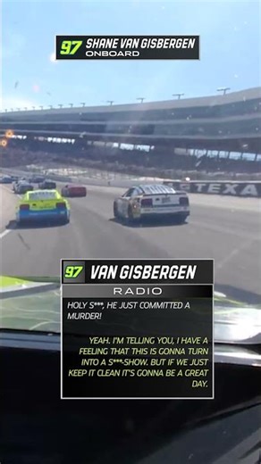 SVG had quite a view of Ryan Preece & Ty Gibbs