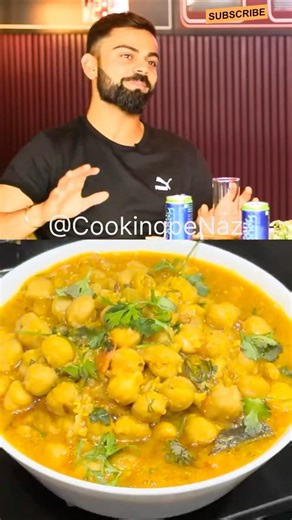 Virat Kohli Interview on Chole Bhature + My Chole Masala Recipe 😍 #cookingpenaz #shorts #viratkohli