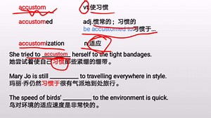 英语词根"accustom"的讲解
