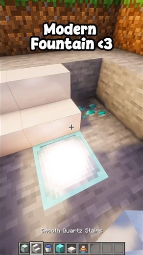 BEAUTIFUL Minecraft Modern Fountain Tutorial ⛲️