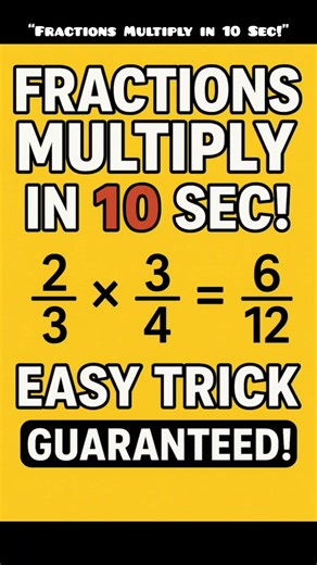 “Fractions ka multiplication itna easy? #mathtricks #fractions #multiplicationtrick #shorts
