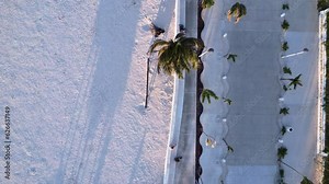 Gente caminando por el malecón de Puerto Progreso en Yucatán