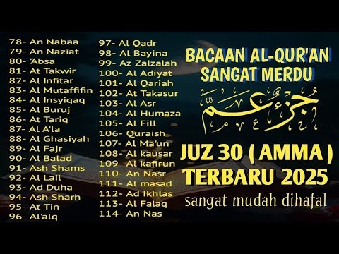 Murotal Al Quran Juz 30 (Juz Amma) Suara Merdu dan indah membuat hati tenang By Alaa Aqel