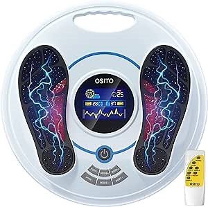OSITO Foot Circulation Stimulator-FSA HSA Approved Foot Circulation Promoter Device, Pulse EMS & TENS Foot Nerve Stimulation Massager- Boost Circulation, Relief of Neuropathy Pain and Body Pains