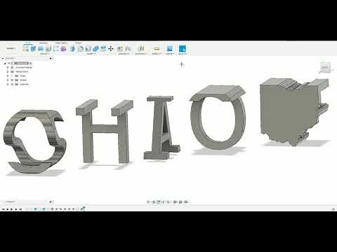 3D Printed Ambigram Tutorial : Super Simple, Dual Letter Illusion