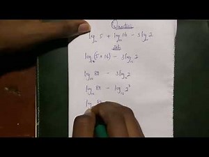 Multiplication, quotient and power rule of Logarithm