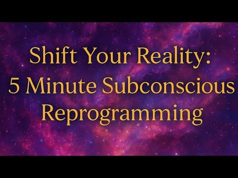 5 Minute Subliminal Reprogramming Affirmations (Dr Joe Dispenza Inspired)