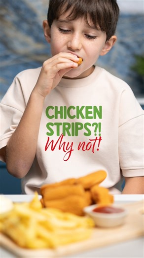 Double the crunch, double the smiles, strips & fries win every time! ضحكة الولد تبدأ من ستربس، وتكبر مع البطاطا. | Al Islami Foods