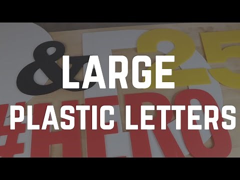 Large Thin Plastic Letters - Yard Sign Letters Custom Made | Woodland Manufacturing