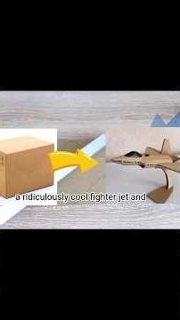 DIY Cardboard Jet Plane #cardboardcraft #cardboardproject #diy #art