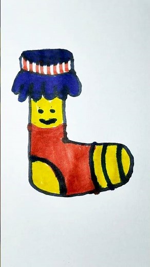 How to Draw a Sock 🧦 | Easy Drawing for Beginners