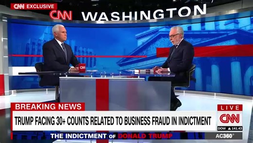 Former Vice President Mike Pence says the indictment of Donald Trump is an "outrage" in an exclusive CNN interview. https://cnn.it/40wl2t7 | CNN