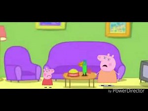 Peppa pig bounces on daddy pigs belly (grounded for life)