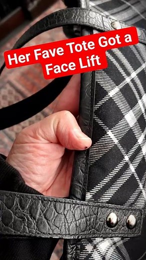 Her Favorite Tote Bag Was Falling Apart…So I Rebuilt It - Tote Bag Repair Leather Straps & Trim