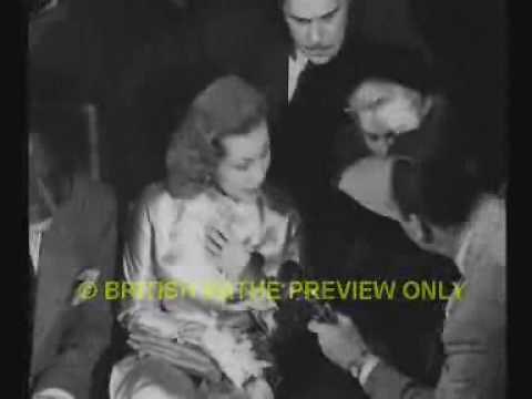 Brief Interview clips of Alan Ladd Virginia Mayo Jean Simmons John Mills 1946