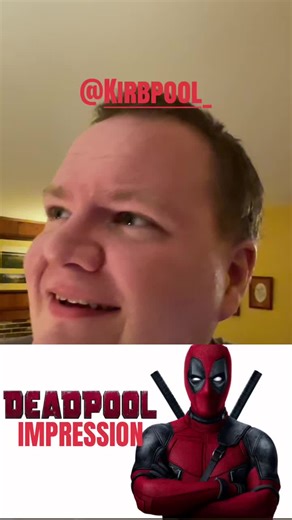 An impression of Deadpool from his own movie. #deadpool #impressions #voiceover #marvelstudios #fyp @Kirbpool_
