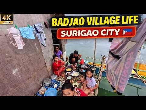 Inside a Badjao Village in Surigao City 🇵🇭 Life of the Sea Nomads