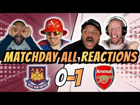Arsenal Fans GO ABSOLUTELY CRAZY 😱 West Ham 0-1 Arsenal Reaction | Premier League Title Race 🏆