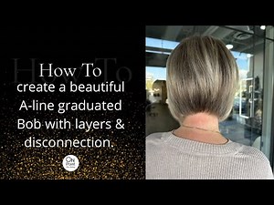 How to create a beautiful A-line Bob with layers & disconnection✂️