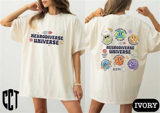 Neurodiverse Universe Comfort Colors® T-shirt, Autism Awareness Shirt, Sped Teacher Sweatshirt, Inclusive Shirt, Special Education Top - Etsy