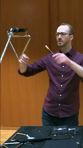 Two beater triangle technique with ‪@percussionmethods‬ #triangle #percussion #musiceducation