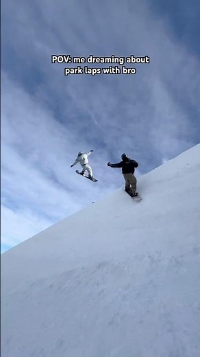 Need to go boardin w/ bro alr! #snowboarding #skiing #wintersports #snowpark #bro #shortsfeed