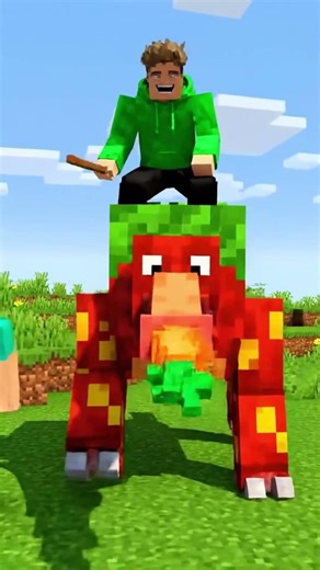 Riding dinosaurs in minecraft #minecraft #minecraftshorts