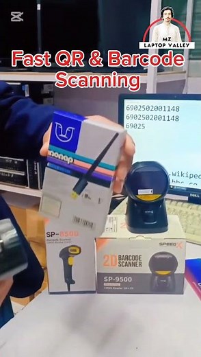 Speed-X SP-9500 Barcode Scanner 🔥 | Unboxing & Live QR Scan Test | Fast POS Scanner