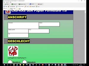CAD-KAS Papier Formular Designer - eigene Formulare entwerfen