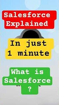 Salesforce Explained in 1 Minute 🔥 | What is Salesforce? #salesforce