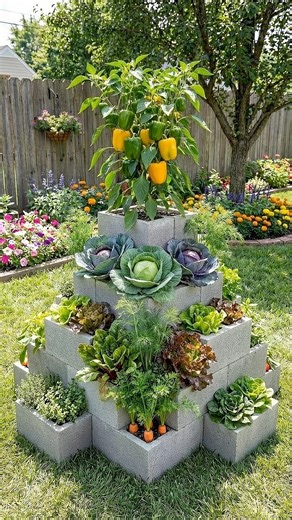 Amazing DIY Garden Tower You Must Try! 🌿