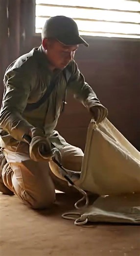 This brave man safely rescued a massive python from a home near the forest.