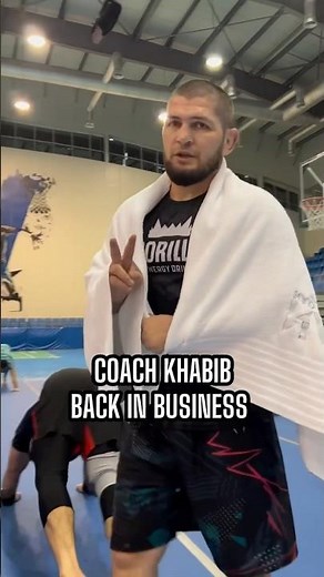Coach Khabib is back cracking the whip for Usman and Islam upcoming fights whilst training in Dubai