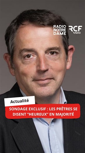 1.4K views · 16 reactions |  Des prêtres heureux aujourd’hui en France, mais qui ont besoin de soutien. C’est le principal enseignement de l’étude de l’Ifop pour l’OFC en partenariat avec RCF Radio-Radio Notre Dame et Famille Chrétienne. Si la plupart des études sur l’Église catholique portent sur la façon dont elle perçue, cette fois, ce sont des prêtres eux-mêmes qui s’expriment.  Découvrez l'intégrale ici : https://bit.ly/4pfKwXV | RCF Radio | Facebook