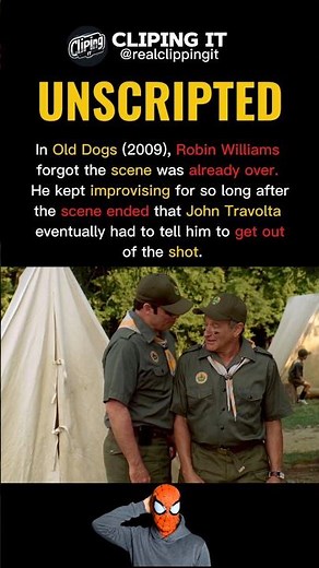 In Old Dogs (2009), Robin Williams forgot the scene was already over #shorts #behindthescenes