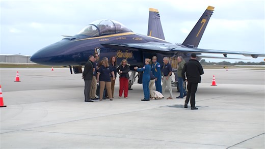 Blue Angel No. 7 in Vero Beach ahead of spring air show