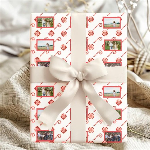 Editable Gift Wrap Template | Custom Christmas Printable Wrapping Paper | Canva Template | Personalized Xmas Gift Wrap | Instant Download - Etsy