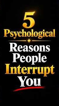 Why People Keep Interrupting You 👀🧠 #Psychology #Facts