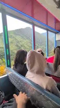 Bus ride up to the Baños waterfalls in Ecuador