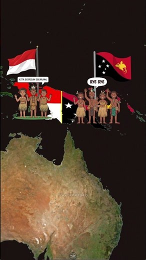 Bagaimana Pulau Papua Terbagi antara Dua Negara? #geografi #peta #demografi #pengetahuan #dunia