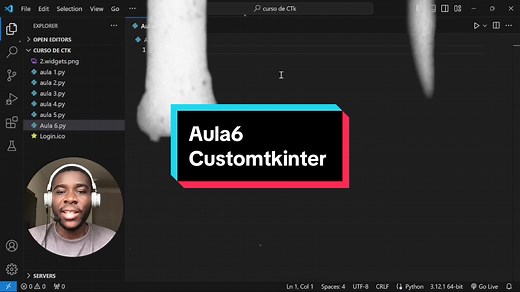 Aula - 6: Adicionar frames na tela no customtkinter #python #programação #programming #cursodepython #customtkinter #coding #frame