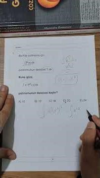 integral ve polinom ilişkisi