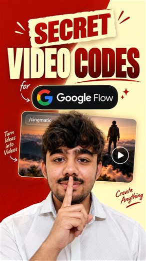 100 Secret Video Codes for Google Flow | Google Flow AI Video Code Prompt #shorts