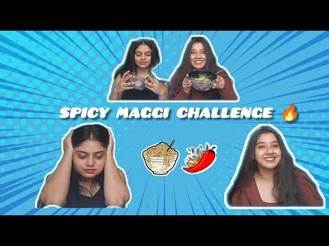 Spicy Maggi Challenge 🔥🍝//spicy food challenge //